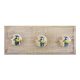 Multicolor Parrot Flat Ceramic Wooden Hooks